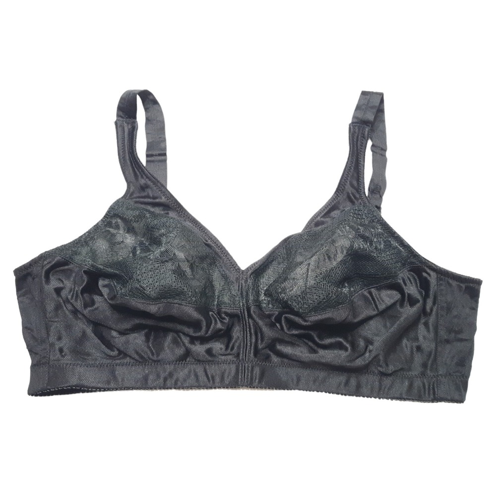 Exquisite Fully Bra Womens 42DD E Black Back Closure Full‎ Support Comfort